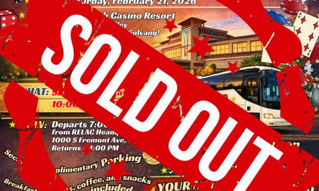 Casino Registration Update – SOLD OUT!