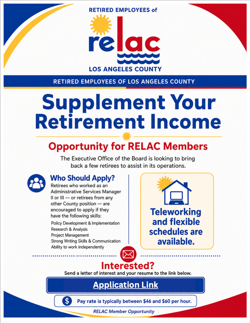 RELAC Supplement Your Retirement Income Flyer